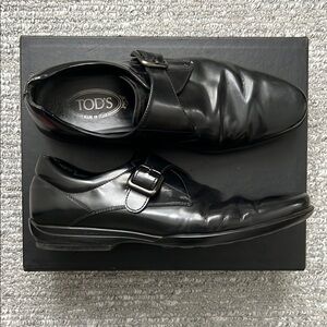 Tod's Black Leather Men's Shoes
